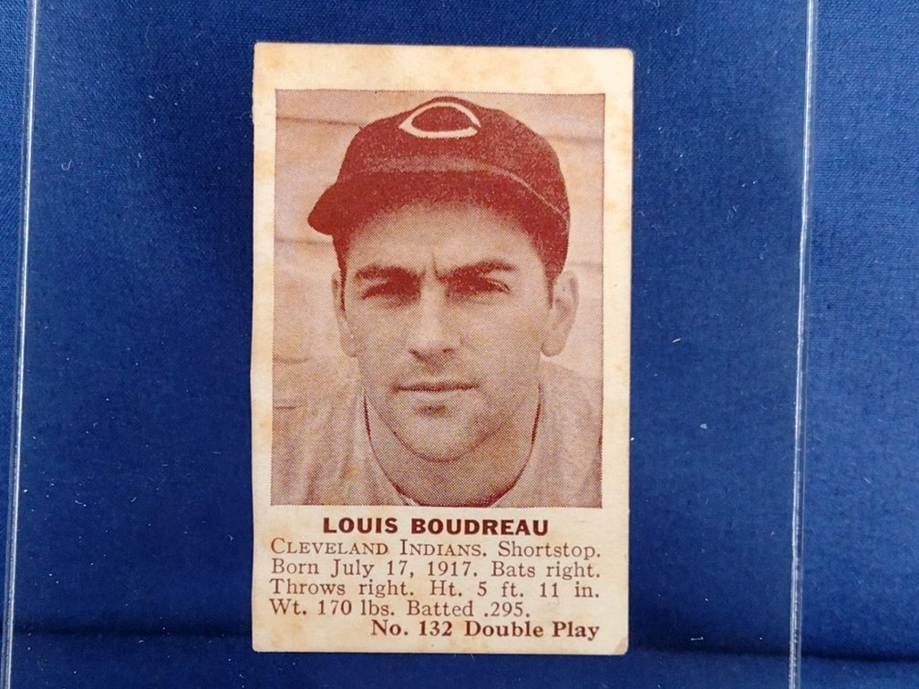 1941 Double Play #132 Lou Boudreau ROOKIE CARD - Cleveland Indians (Single)