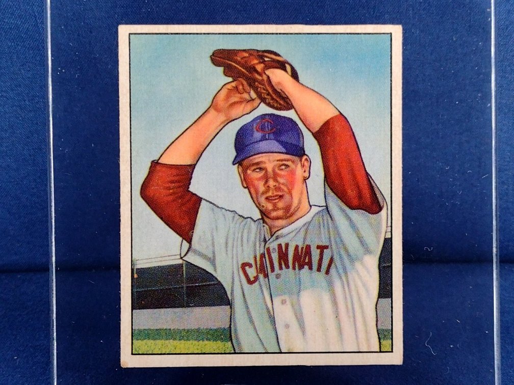 1950 Bowman #27 Herman Wehmeier - Cincinnati Reds