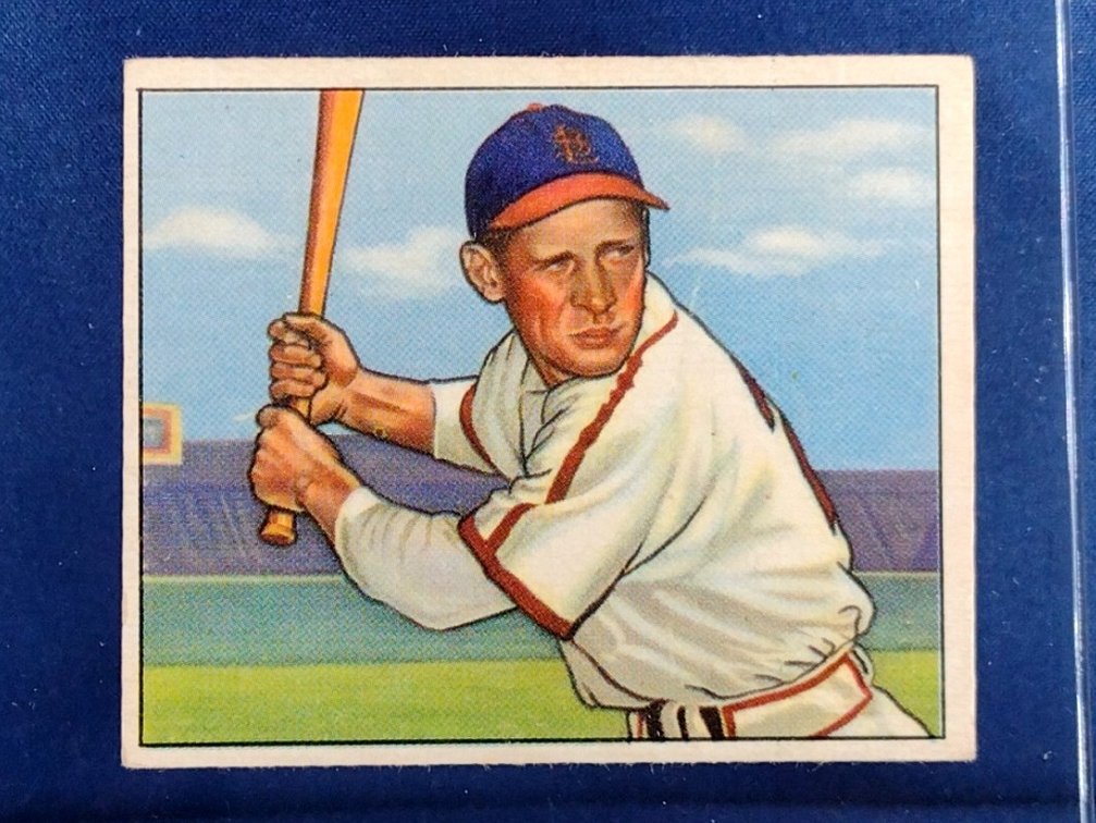 1950 Bowman #36 Eddie Kazak ROOKIE CARD - St. Louis Cardinals
