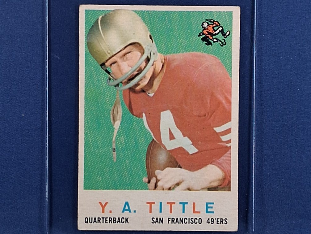 1959 Topps #130 Y. A. Tittle - San Francisco 49ers LSU Tigers
