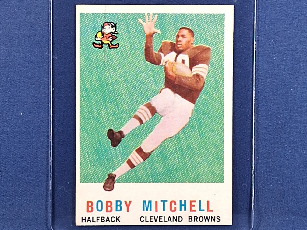 1959 Topps #140 Bobby Mitchell ROOKIE CARD - Cleveland Browns Washington Redskins Illinois