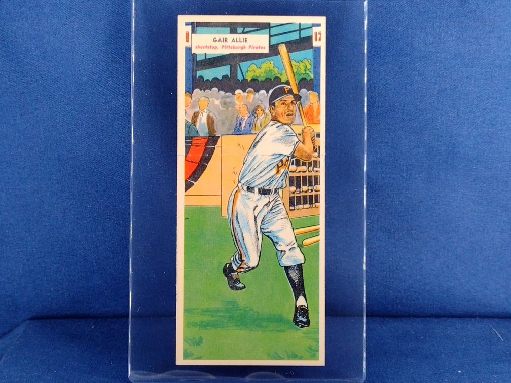 1955 Topps Doubleheaders #71 & 72 Gair Sallie / Grady Hatton - Pittsburgh Pirates Boston Red Sox