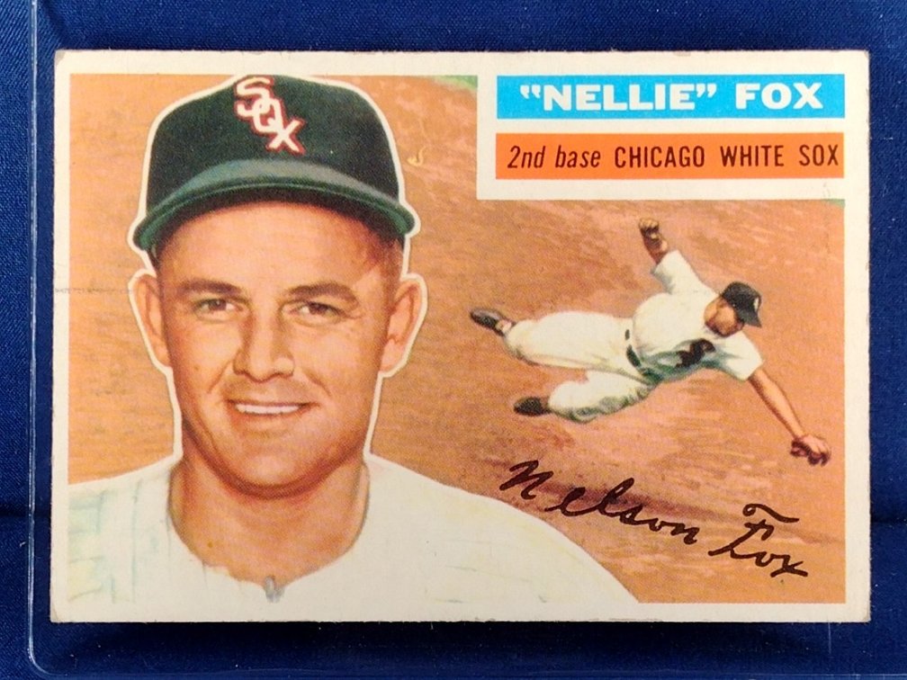 1956 Topps #118 Nellie Fox - Chicago White Sox Nelson