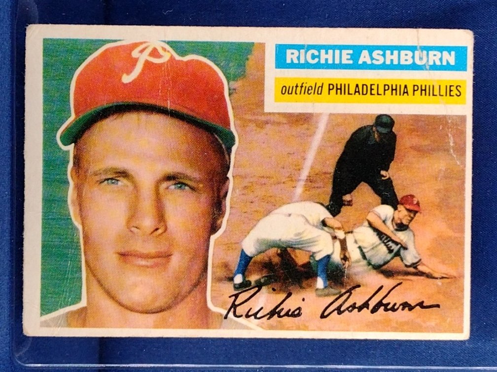 1956 Topps #120 Richie Ashburn - Philadelphia Phillies