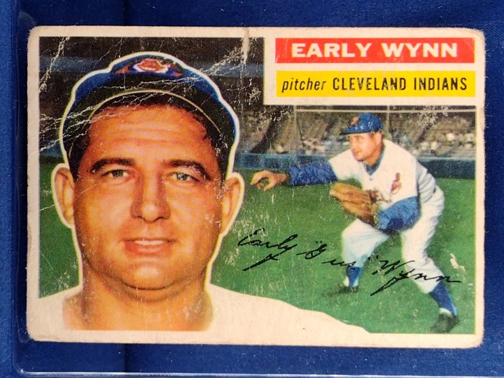 1956 Topps #187 Early Wynn - Cleveland Indians