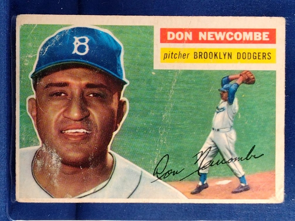 1956 Topps #235 Don Newcombe - Brooklyn Los Angeles Dodgers