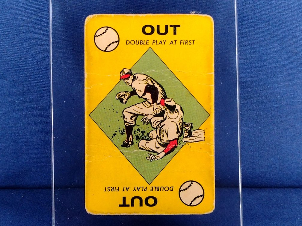 RARE 1957 Ed-U-Cards Baseball Game Card - Out