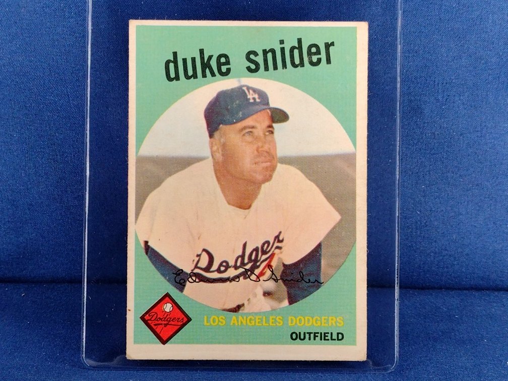 1959 Topps #20 Duke Snider - Brooklyn Los Angeles Dodgers