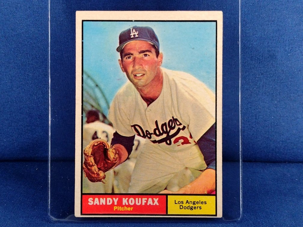 1961 Topps #344 Sandy Koufax - Brooklon Los Angeles Dodgers
