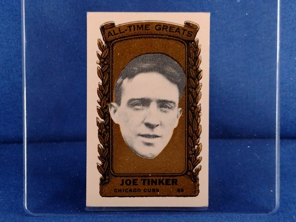RARE 1963 Bazooka GOLD All-Time Greats #1 Joe Tinker - Chicago Cubs