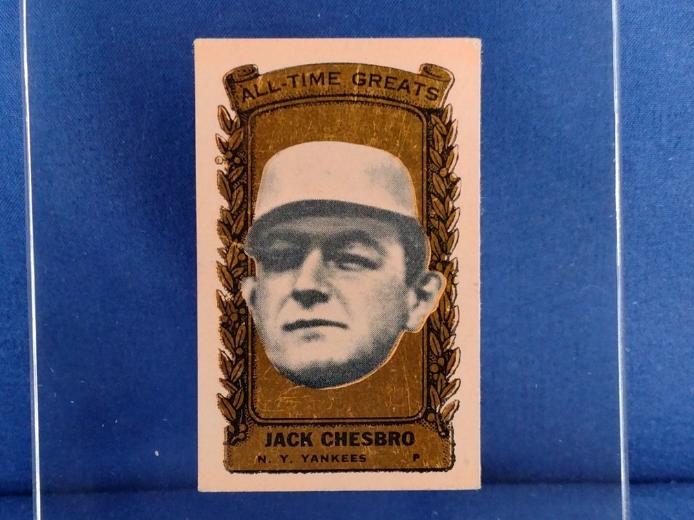 RARE 1963 Bazooka GOLD All-Time Greats #3 Jack Chesbro - New York Yankees / Highlanders