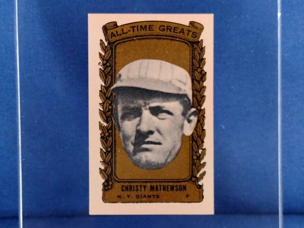 RARE 1963 Bazooka GOLD All-Time Greats #4 Christy Mathewson - New York Giants