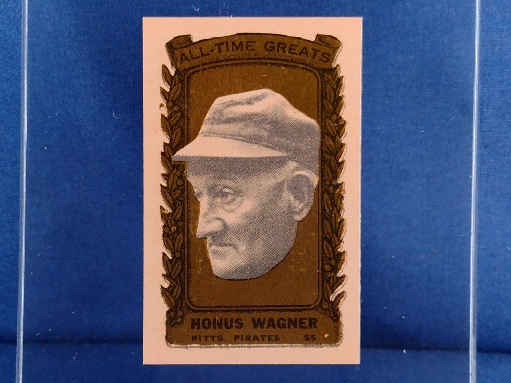 RARE 1963 Bazooka GOLD All-Time Greats #10 Honus Wagner - Pittsburgh Pirates