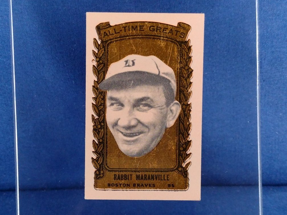 RARE 1963 Bazooka GOLD All-Time Greats #14 Rabbit Maranville - Boston Braves Pittsburgh Pirates Walter
