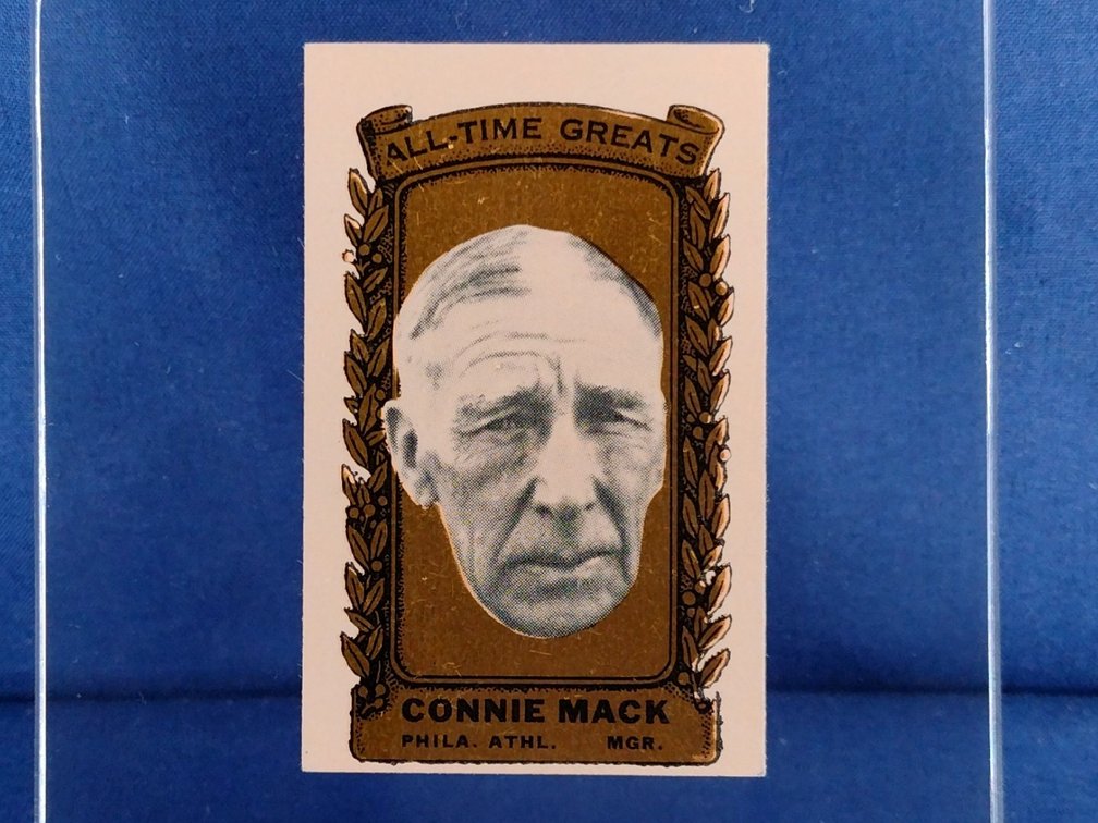 RARE 1963 Bazooka GOLD All-Time Greats #18 Connie Mack - Philadelphia Athletics