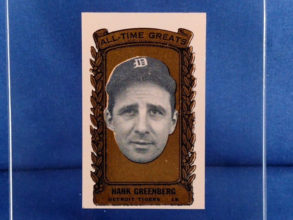 RARE 1963 Bazooka GOLD All-Time Greats #19 Hank Greenberg - Detroit Tigers