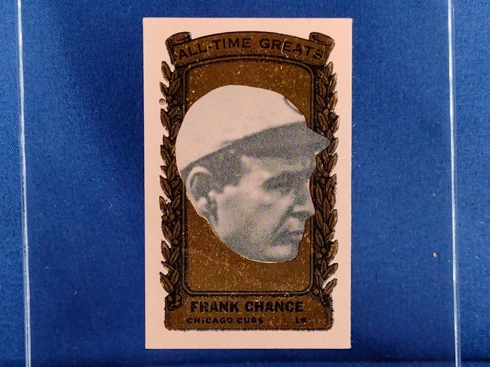 RARE 1963 Bazooka GOLD All-Time Greats #25 Frank Chance - Chicago Cubs