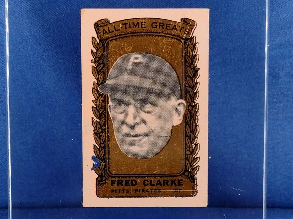 RARE 1963 Bazooka GOLD All-Time Greats #26 Fred Clarke - Pittsburgh Pirates