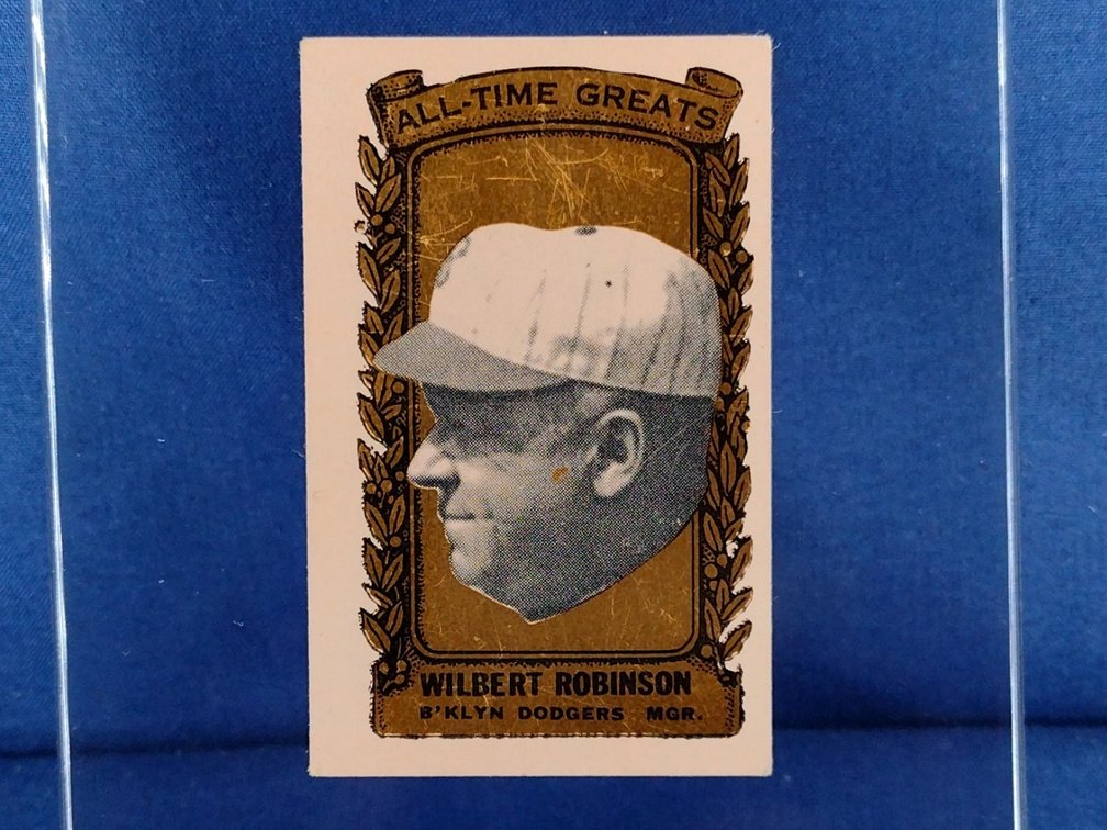 RARE 1963 Bazooka GOLD All-Time Greats #27 Wilbert Robinson MGR - Brooklyn Robins Dodgers
