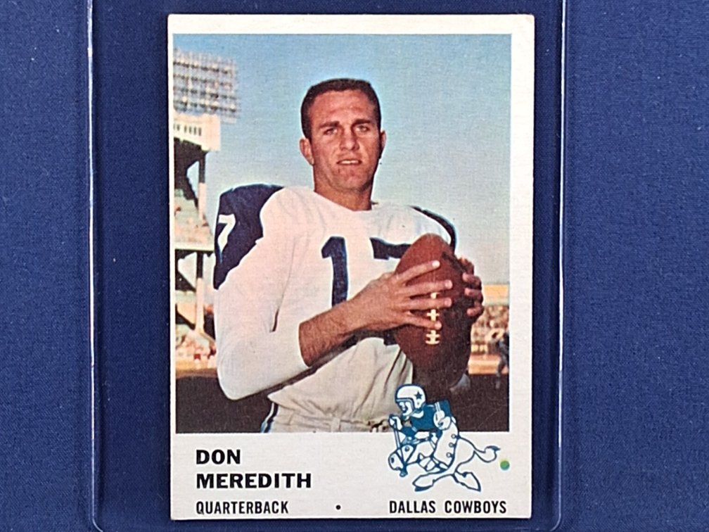 1961 Fleer #41 Don Meredith ROOKIE CARD - Dallas Cowboys SMU Southern Methodist Mustangs