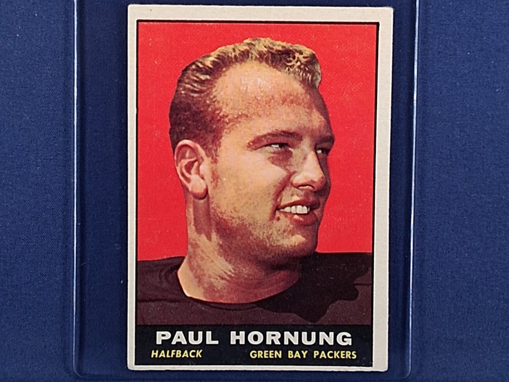 1961 Topps #40 Paul Hornung - Green Bay Packers Notre Dame Fighting Irish