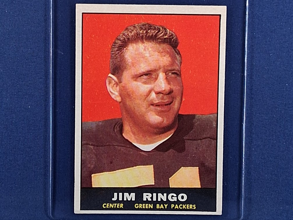 1961 Topps #44 Jim Ringo - Green Bay Packers Syracuse Orange