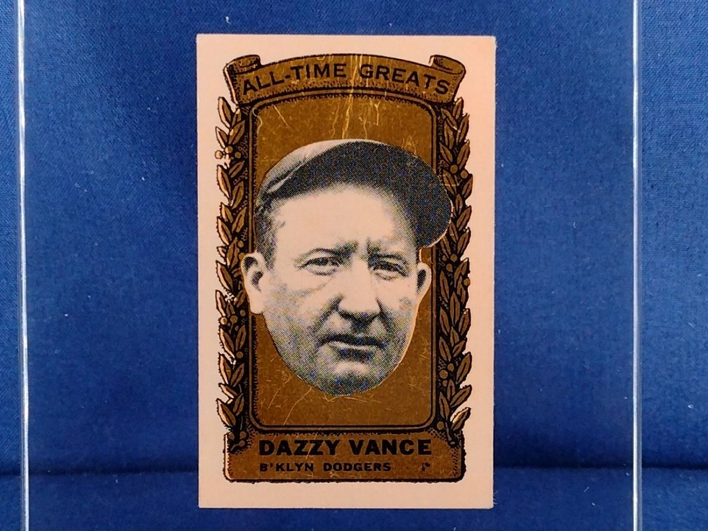 RARE 1963 Bazooka GOLD All-Time Greats #28 Dazzy Vance - Brooklyn Robins Dodgers Charles