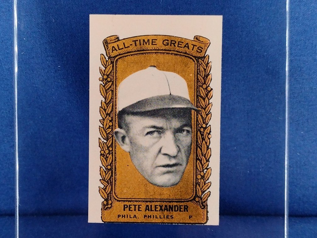 RARE 1963 Bazooka GOLD All-Time Greats #29 Grover Cleveland Alexander - Philadelphia Phillies Chicago Cubs
