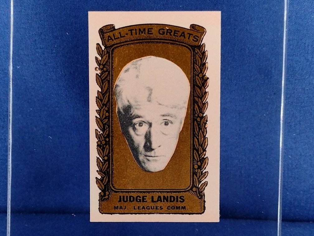 RARE 1963 Bazooka GOLD All-Time Greats #30 Kenesaw Mountain Landis - Commissioner