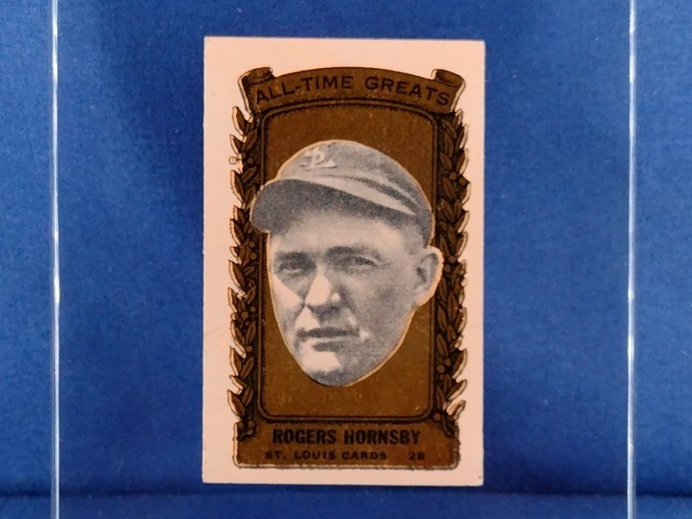 RARE 1963 Bazooka GOLD All-Time Greats #32 Rogers Hornsby - St. Louis Cardinals