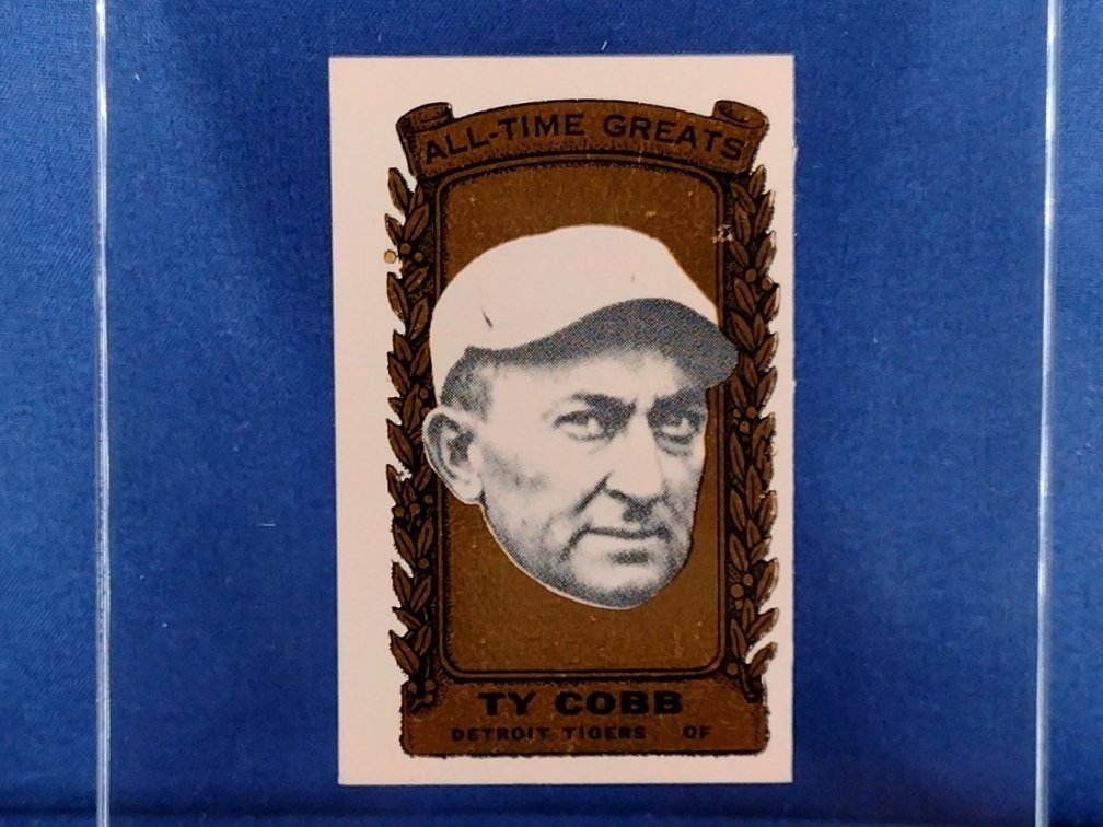 RARE 1963 Bazooka GOLD All-Time Greats #35 Ty Cobb - Detroit Tigers