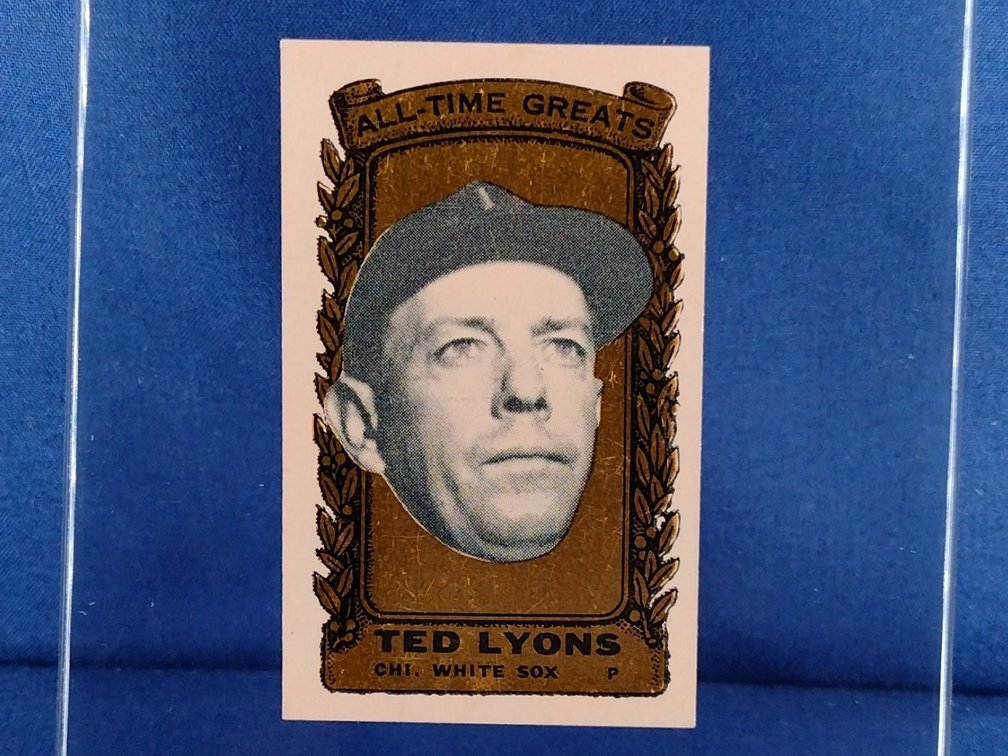 RARE 1963 Bazooka GOLD All-Time Greats #38 Ted Lyons - Chicago White Sox