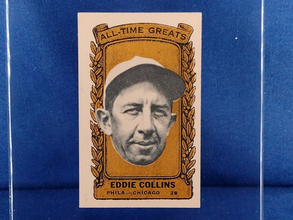 RARE 1963 Bazooka GOLD All-Time Greats #41 Eddie Collins - Philadelphia Athletics Chicago White Sox
