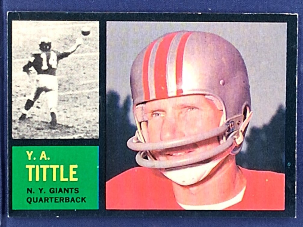 1962 Topps #102 Y. A. Tittle - San Francisco 49ers LSU Tigers