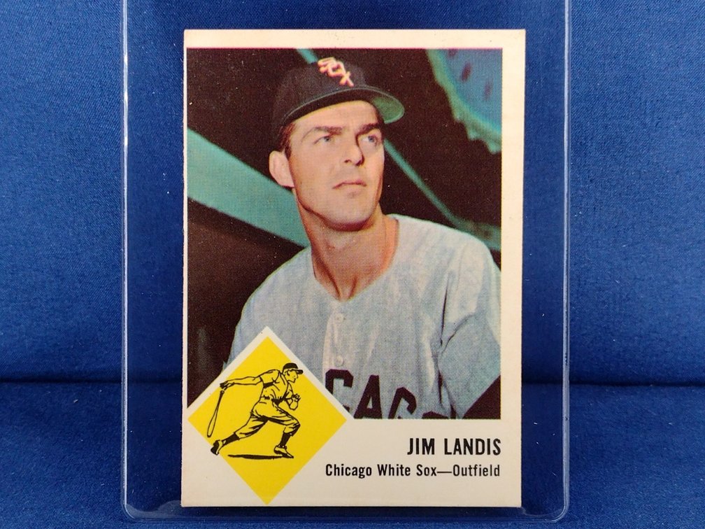 1963 Fleer Baseball #10 Jim Landis - Chicago White Sox