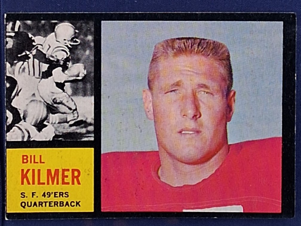 1962 Topps #151 Billy Kilmer ROOKIE CARD - San Francisco 49ers Washington Redskins UCLA Bruins