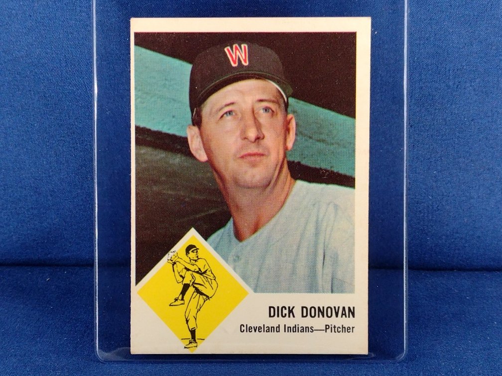 1963 Fleer Baseball #11 Dick Donovan - Cleveland Indians