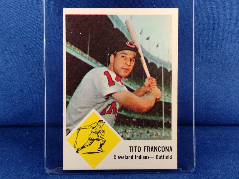 1963 Fleer Baseball #12 Tito Francona - Cleveland Indians