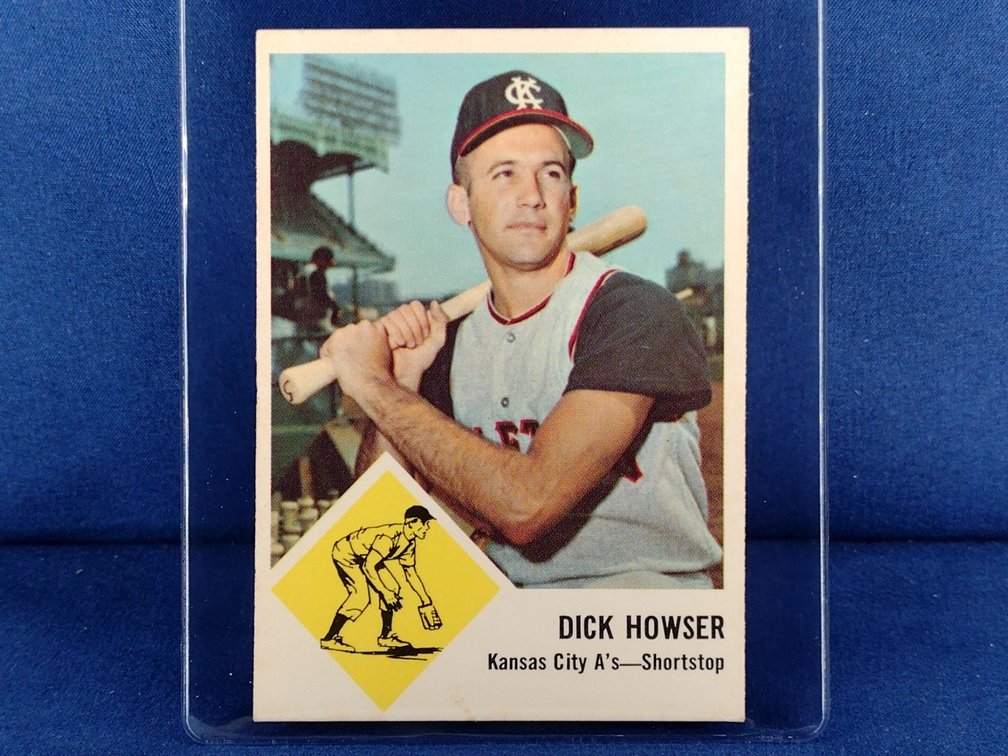 1963 Fleer Baseball #15 Dick Howser - Kansas City Athletics Royals