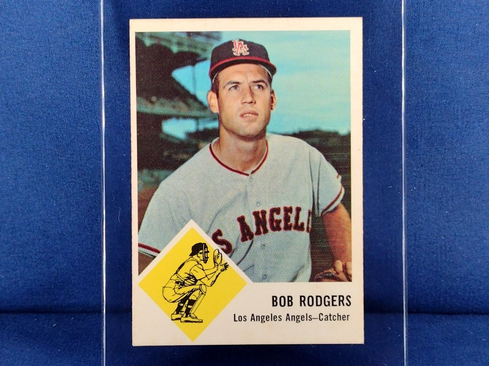 1963 Fleer Baseball #20 Bob Rodgers - Los Angeles Angels Milwaukee Brewers Buck