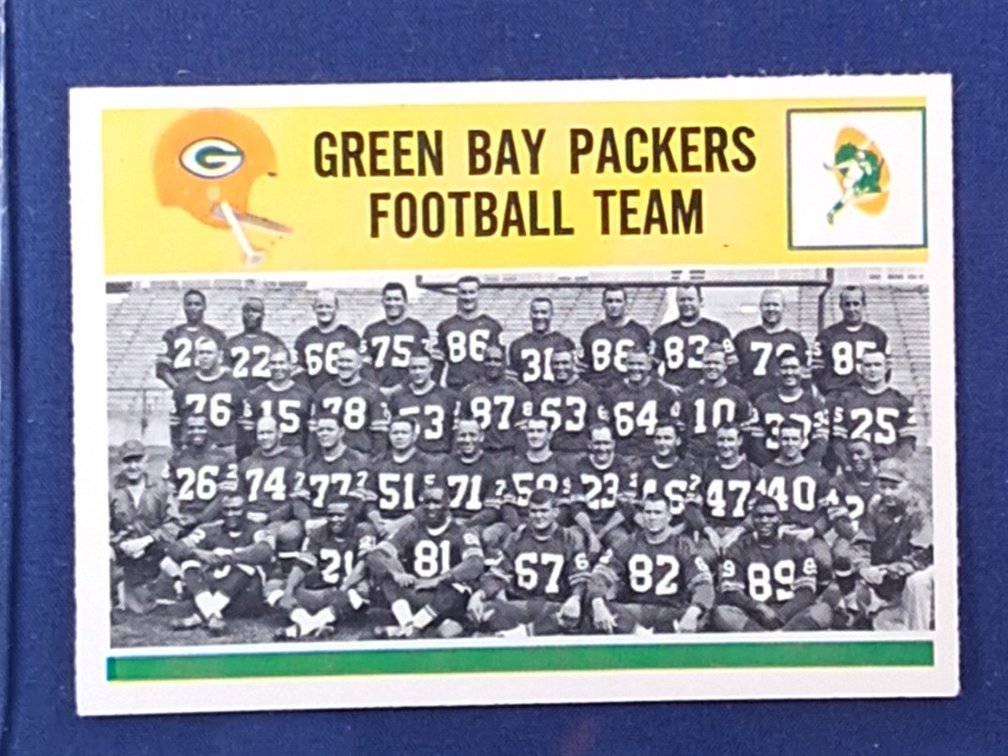 1964 Philadelphia #83 Green Bay Packers TEAM CARD - Bart Starr Ray Nitschke Kramer McGee