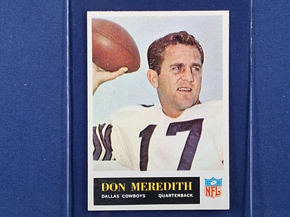 1965 Philadelphia #59 Don Meredith - Dallas Cowboys SMU Southern Methodist Mustangs