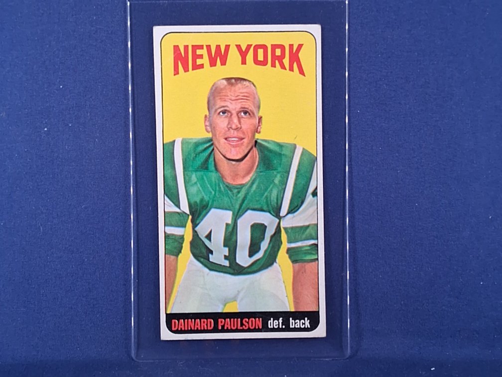 1965 Topps #123 Dainard Paulson - New York Jets Oregon State