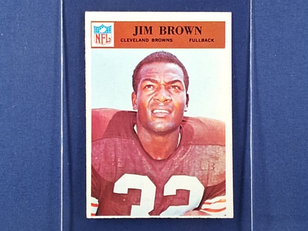 1966 Philadelphia #41 Jim Brown ( His Last Card ! ) - Cleveland Browns Syracuse Orange Jimmy