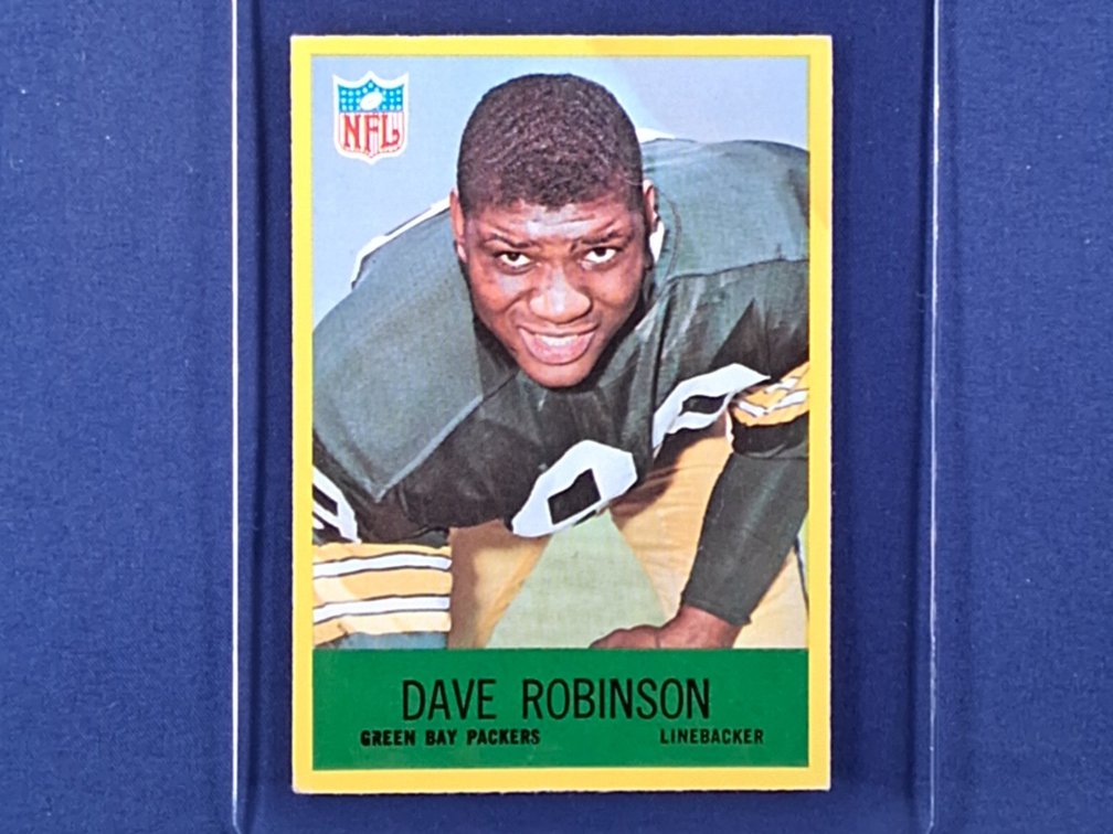1967 Philadelphia #80 Dave Robinson ROOKIE CARD - Green Bay Packers Penn State Nittany Lions
