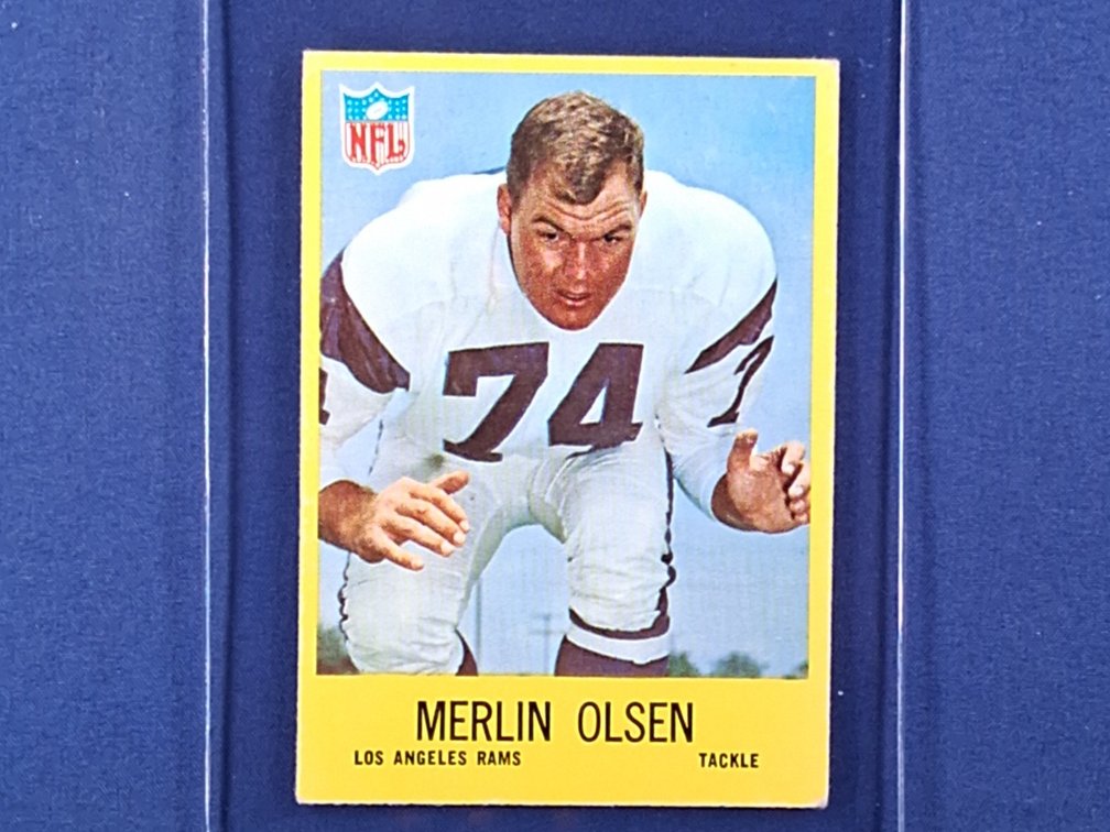 1967 Philadelphia #94 Merlin Olsen - Los Angeles Rams