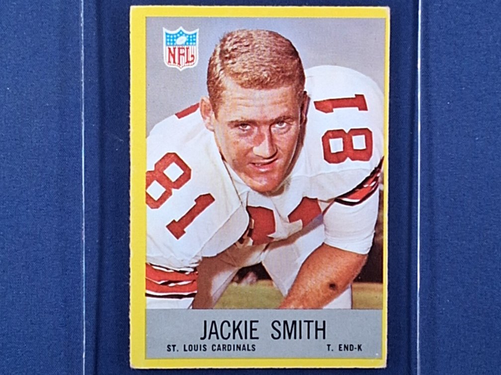 1967 Philadelphia #165 Jackie Smith ROOKIE CARD - St. Louis Cardinals