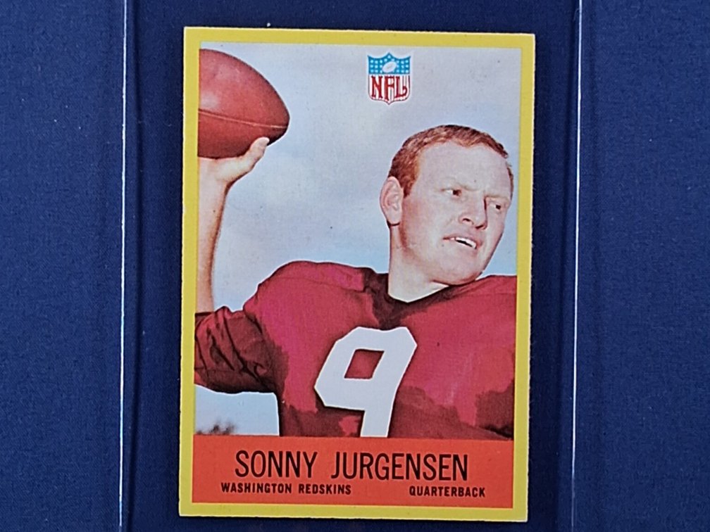 1967 Philadelphia #185 Sonny Jurgensen - Washington Redskins Philadelphia Eagles Duke Blue Devils
