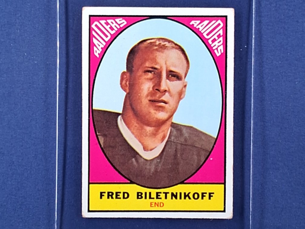 1967 Topps #106 Fred Biletnikoff - Oakland Raiders Florida State Seminoles
