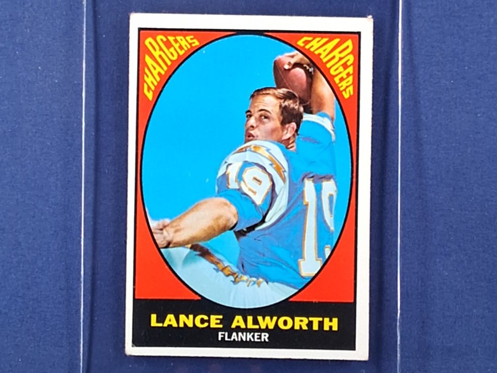 1967 Topps #123 Lance Alworth - San Diego Chargers Arkansas Razorbacks